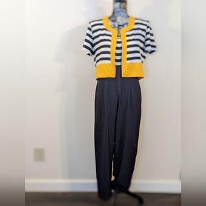 Menu Vintage 80s Womens 2PC Stylish Jumpsuit